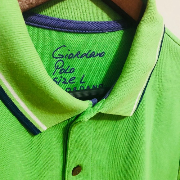 Giordano Light Green Polo Shirt - Picture 1 of 4